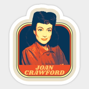 joan crawford vintage retro Sticker